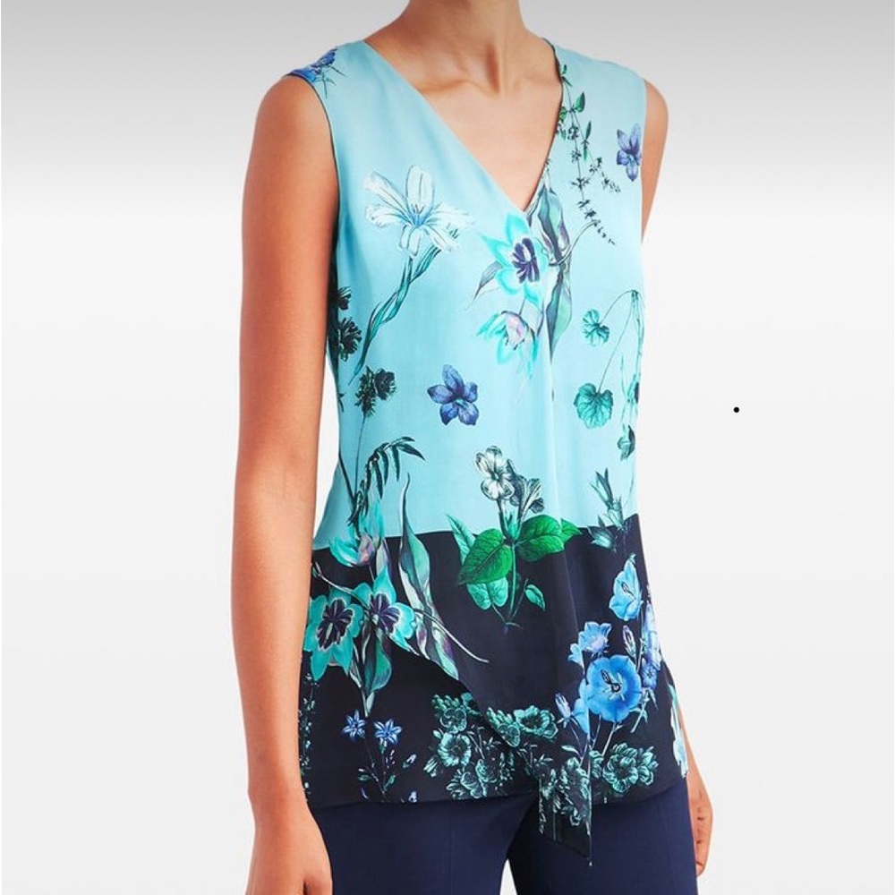 Carlisle New York size 6 Paradise 100% silk top